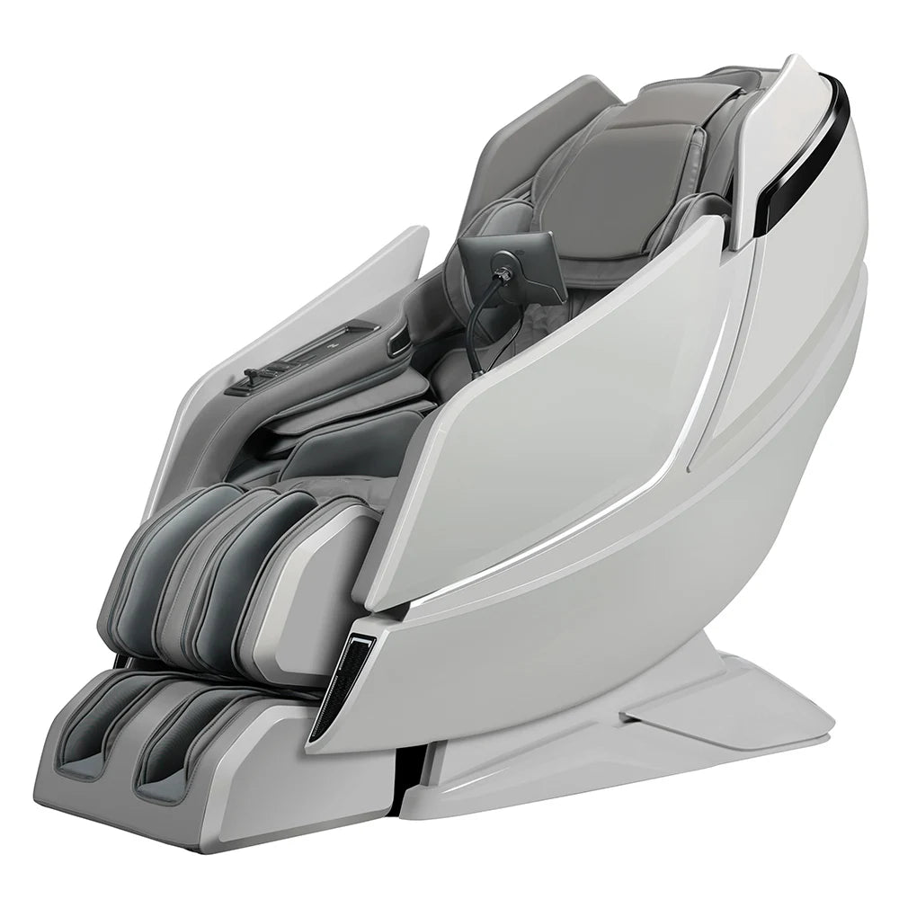 Full Body Shiatsu Massage Chair - 24 Programs with Bluetooth & Heat Body Shaping Massage Equipment white China Mainland