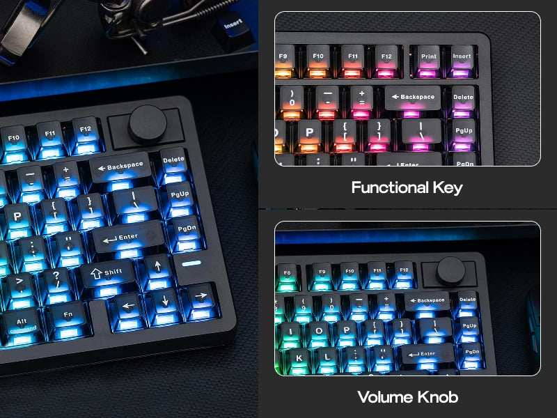EPOMAKER HE75 V2 75% ANSI US Layout Tri-mode Wireless Hall Effect Gaming Keyboard 0.005mm Adjustable Actuation/Rapid Triggering