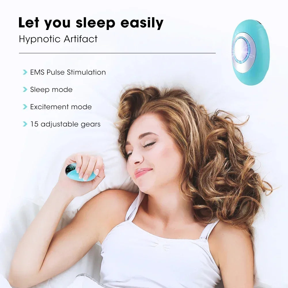 Microcurrent Sleep Aid Device | Portable Wellness Tool for Stress Relief Relaxation Treatment Tidesmit