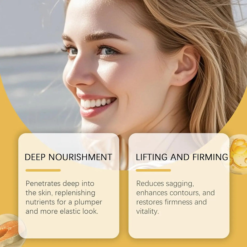 Tidesmit Deep Collagen Silk Peptide lifting ampoule texture close-up for anti-aging skin tightening and firming