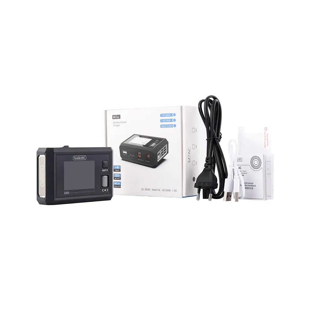 ToolkitRC M7AC Dual Smart Charger 300W for Camera and GPS Drones Tidesmit