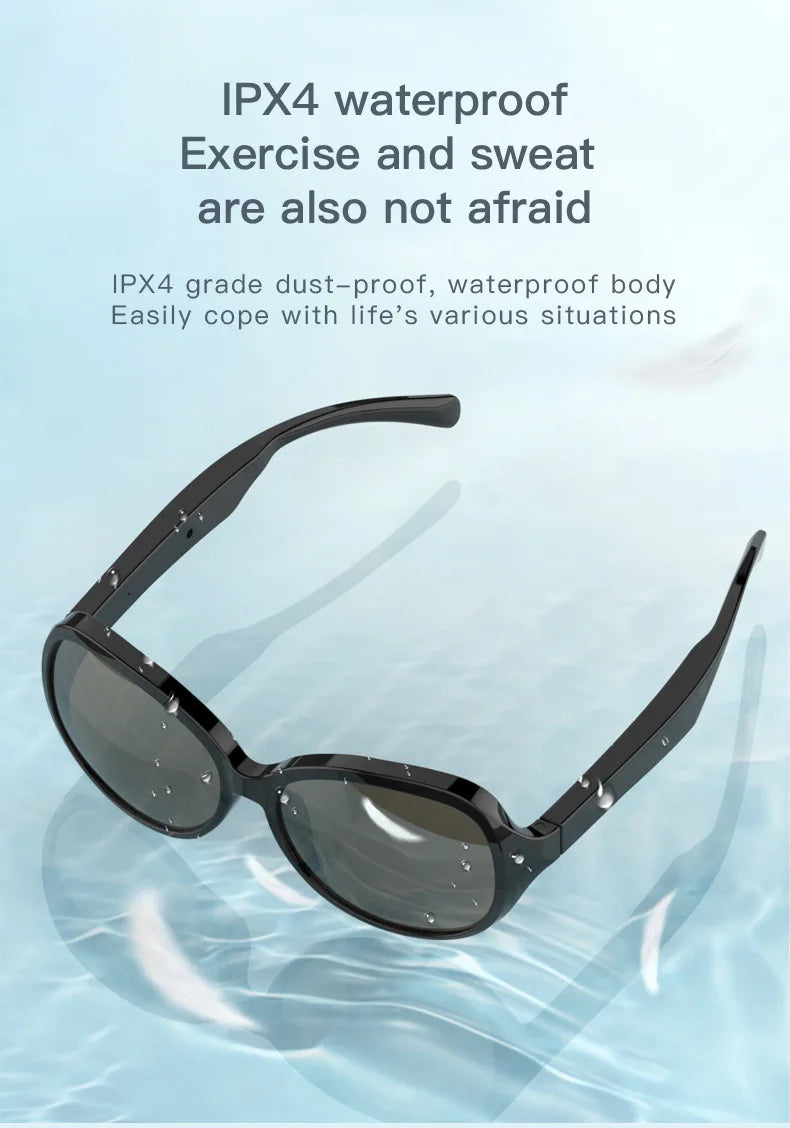 Smart Bluetooth Sunglasses with Spatial Audio and UV Protection Tidesmit