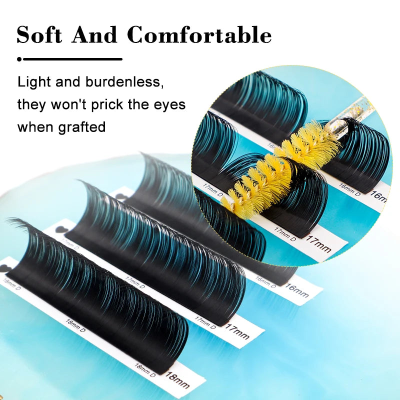 Silk Russian Volume False Eyelashes - 0.07mm Professional Wispy Lashes False Eyelashes Tidesmit