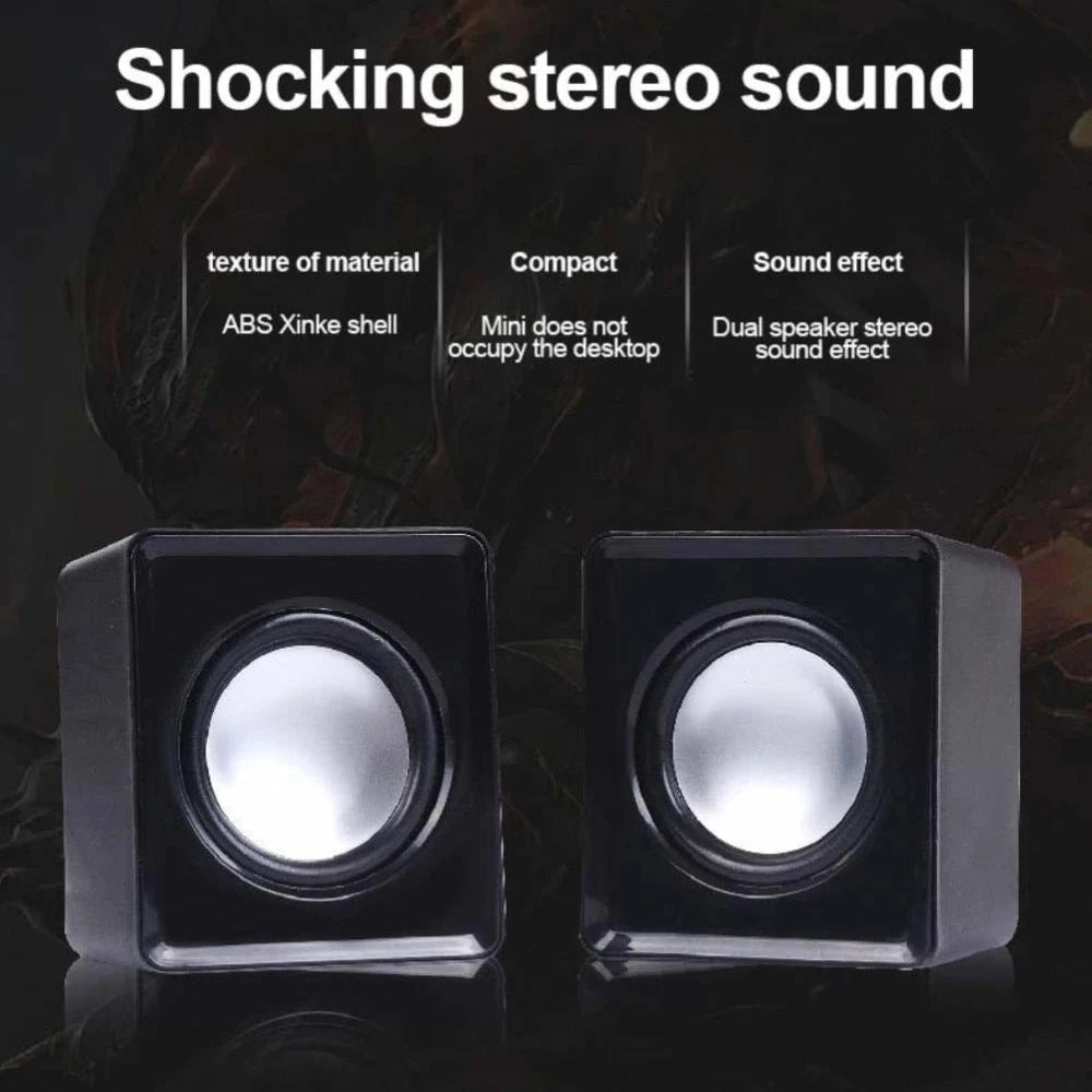 Stereo PC Soundbar - Wireless Audio Speaker for Laptop & Desktop Tidesmit
