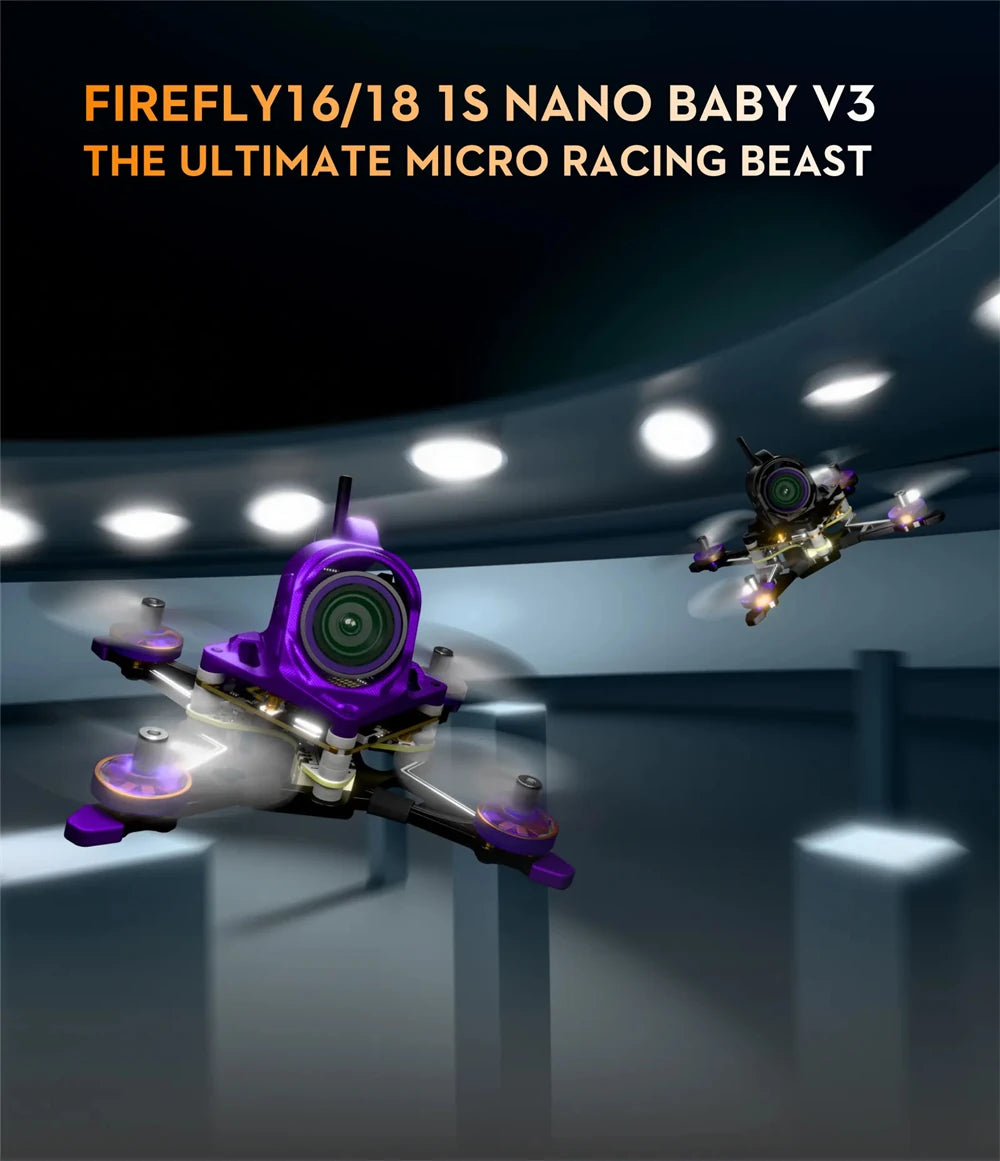 FPV Racing Drone 1S Nano HDZero - Ultralight Racing Quadcopter Tidesmit