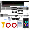 Tesla Interior LED Ambient Lights 10-in-1 RGB Kit - App Controlled 10in1 110CM Tidesmit