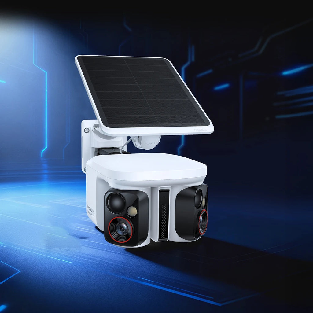 Baseus Security X1 Pro Outdoor Dual Camera Wireless 3K Camera Solar Panel Face Recognition Smart AI Tracking Security Camera