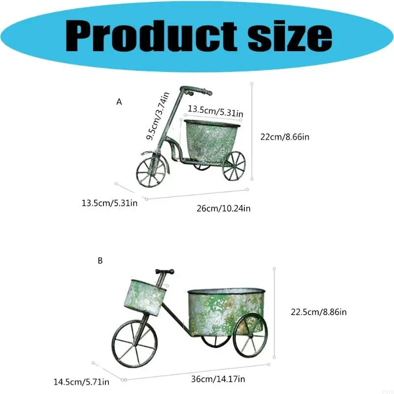 Classical Wrought Iron Creative Flower Pot Home Furnishing Outdoor Gardening Metal Flower Pot Courtyard Garden Decoration P9YB
