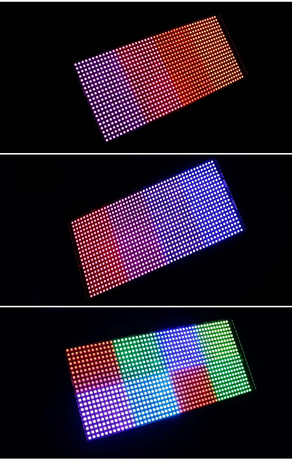 SHEHDS 2/4Pcs LED 200W RGB Marquee Strobe Light 960 SMD 5050 RGB LED For DJ Disco Wedding Nightclub