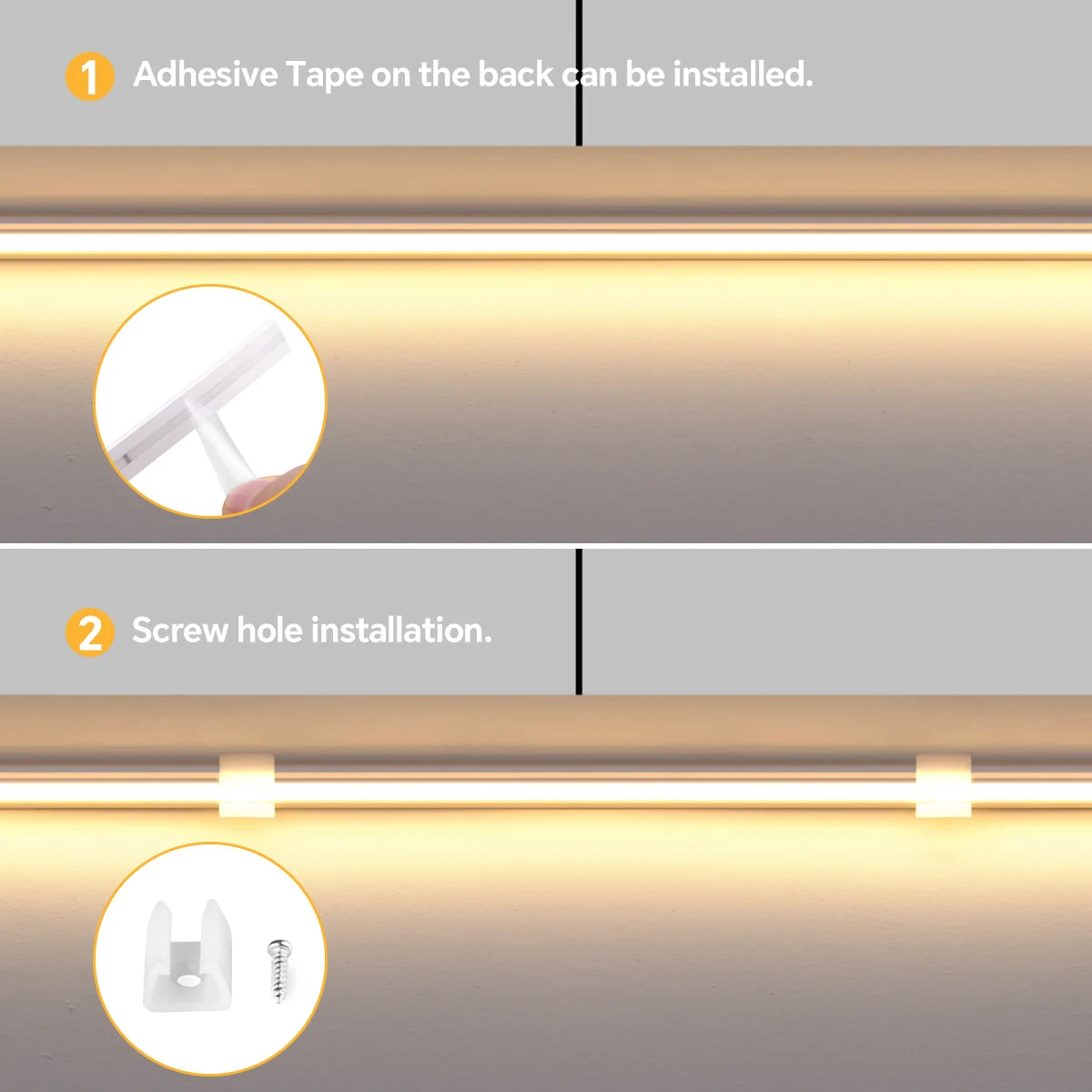 24V COB LED Neon Light Strip No Dark Spot Waterproof  Flexible Silicone Rope Light With Touch Dimmer Switch For Home Wall Decor