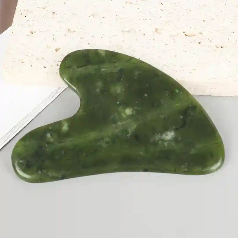 Natural Xiuyan Jade Gua Sha Heart-Shaped Facial Massage Tool Massage Roller Tidesmit