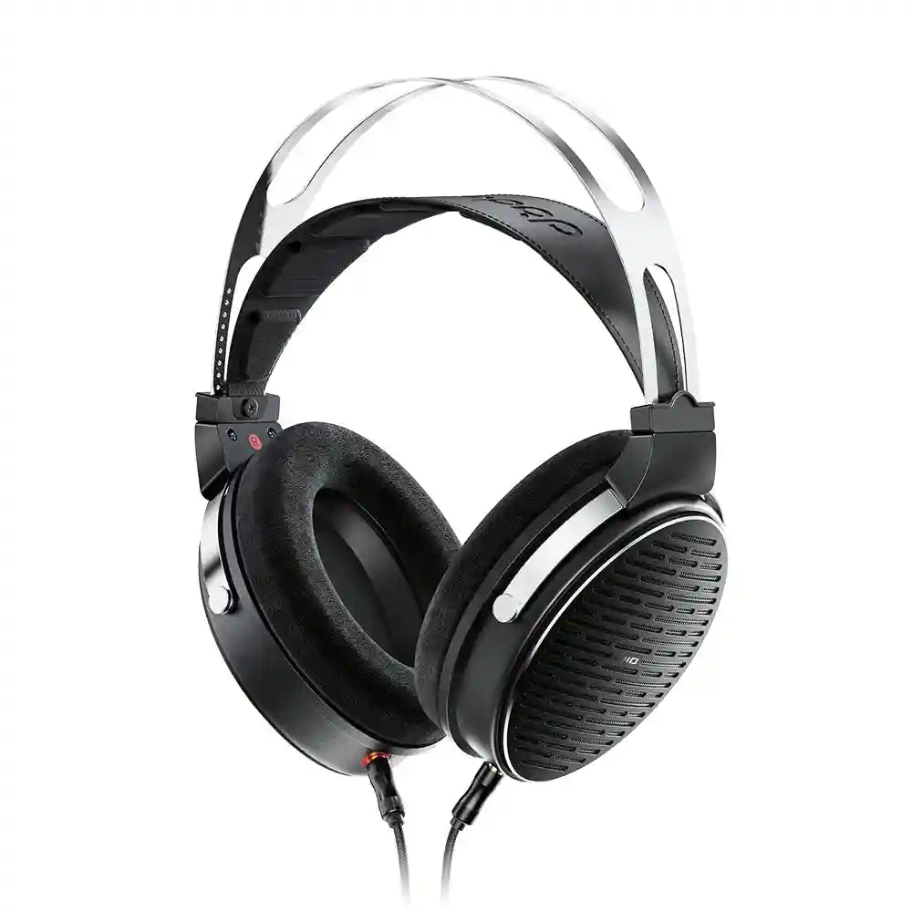 Open-Back Headphones 50mm Dynamic Driver with Detachable Mic - Tidesmit Black Tidesmit