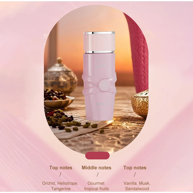 Tidesmit Arabic unisex perfume spray with floral, fruity, spicy oriental musk notes for a long-lasting body fragrance