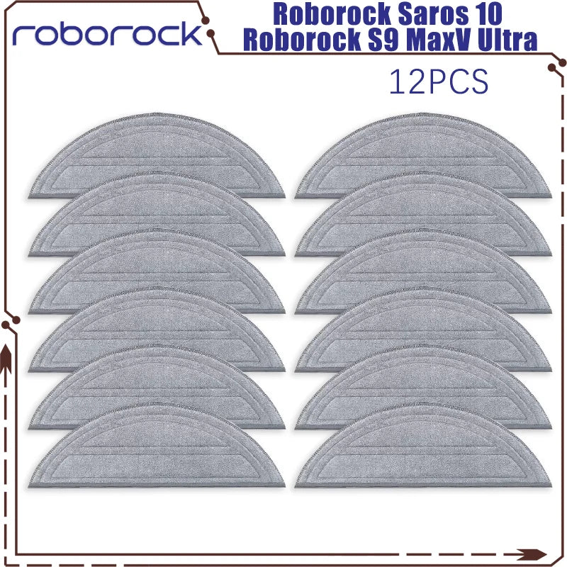 Tidesmit replacement parts kit for Roborock Saros 10 and S9 MaxV Ultra including roller brush and HEPA filters.