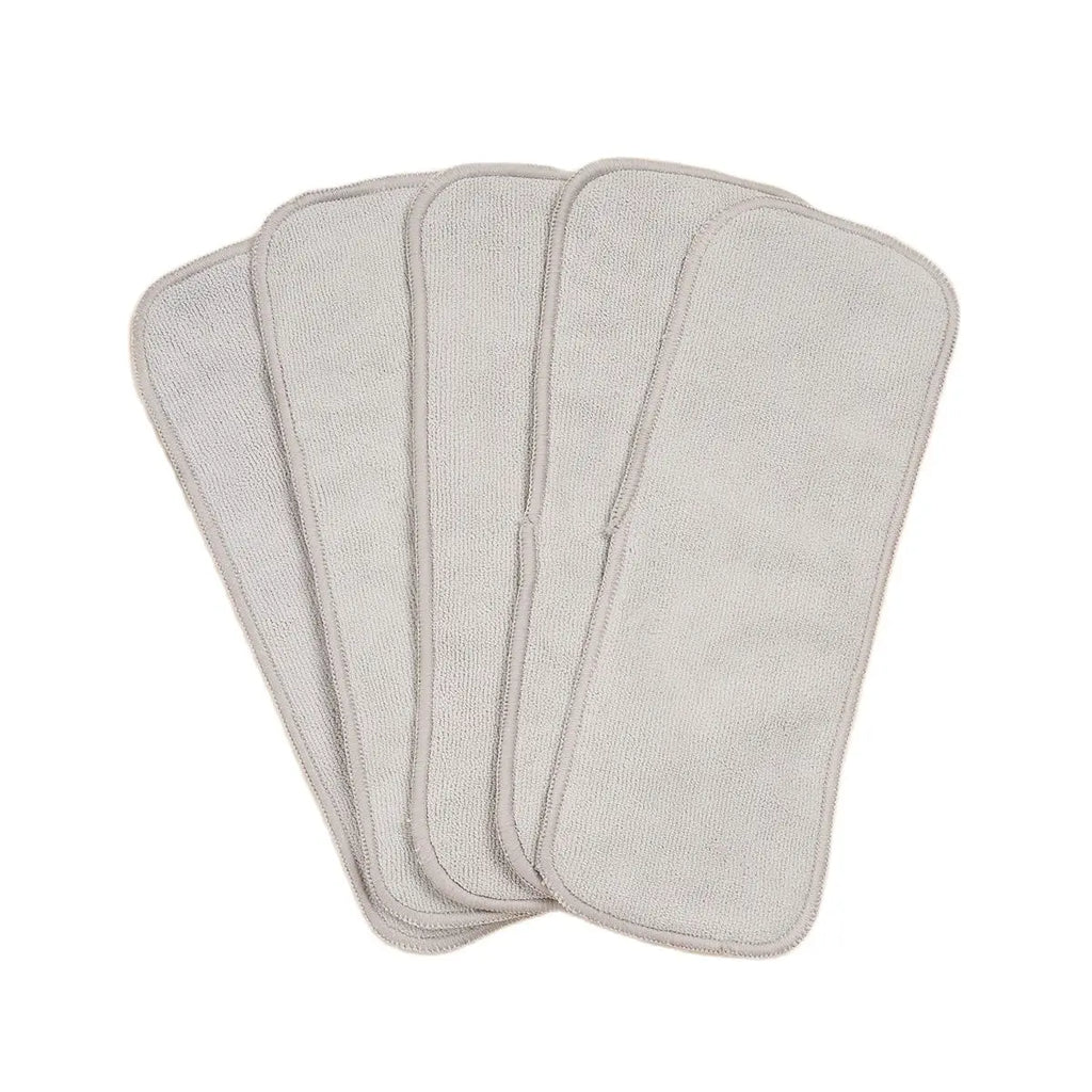 HappyFlute New Nappy Insert 3Layers Grey Microfiber Diaper Inserts 35x13.5cm Use Together With Pocket Cloth Diaper