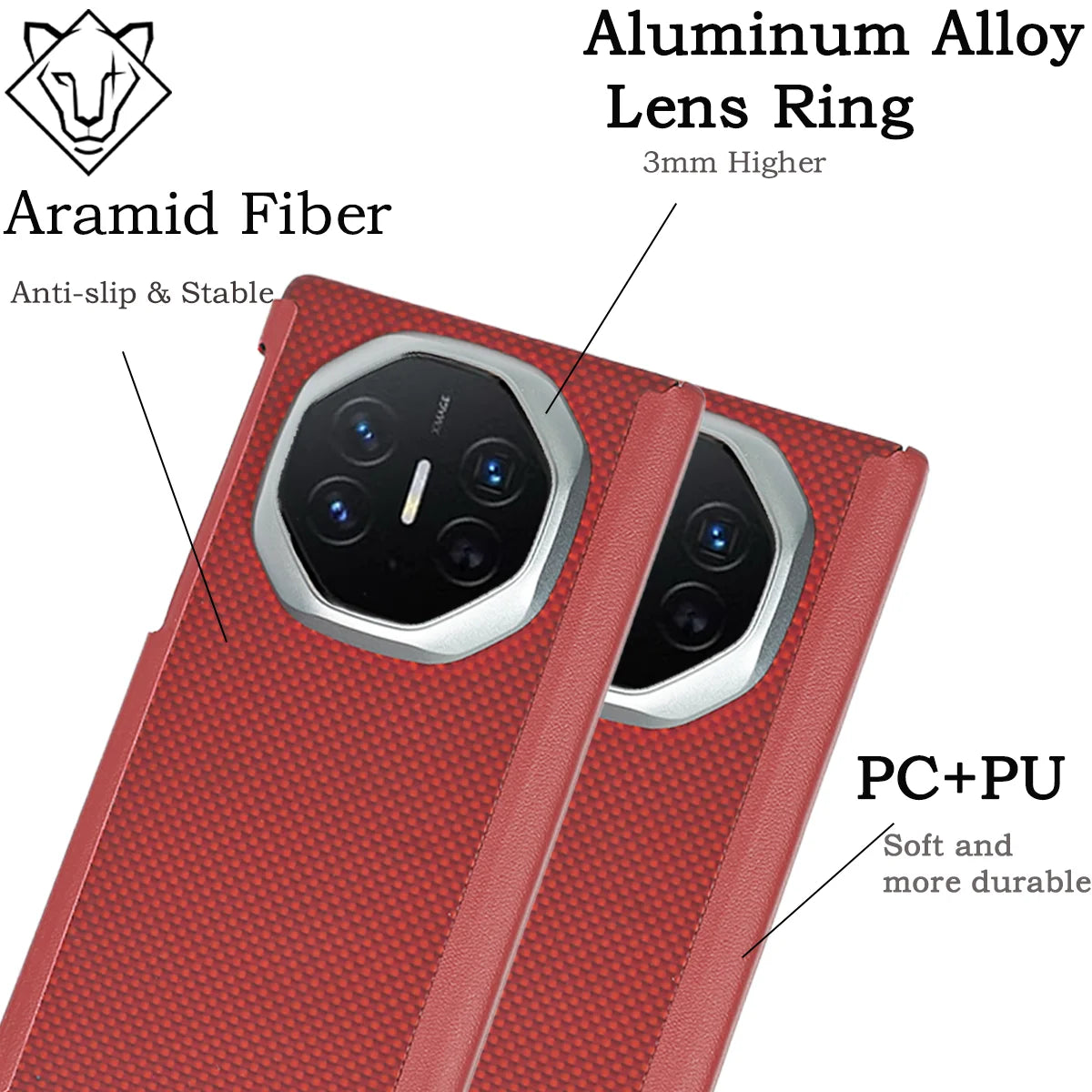 Aramid Fiber Case for Huawei Mate XT Ultimate - Ultra-Slim Protection Tidesmit