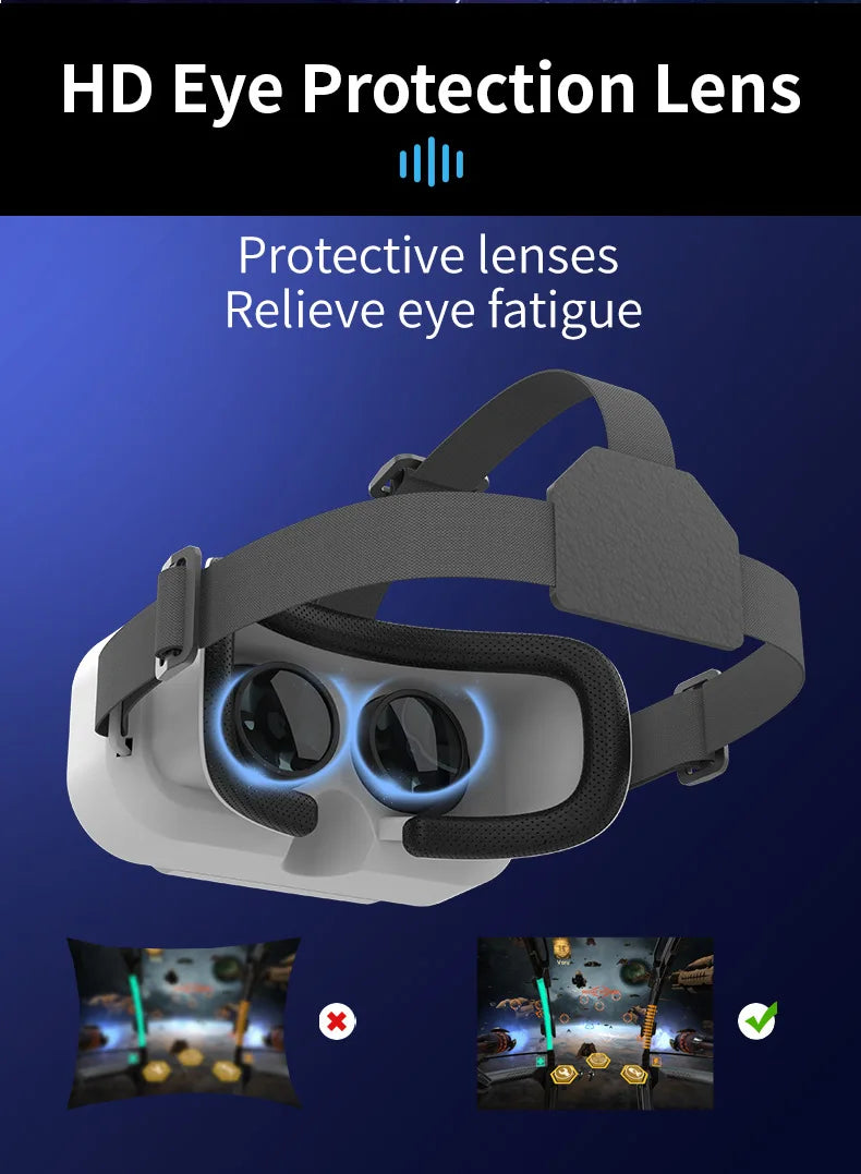 VR Headset for Smartphones - Lightweight Immersive Mobile VR Glasses Tidesmit