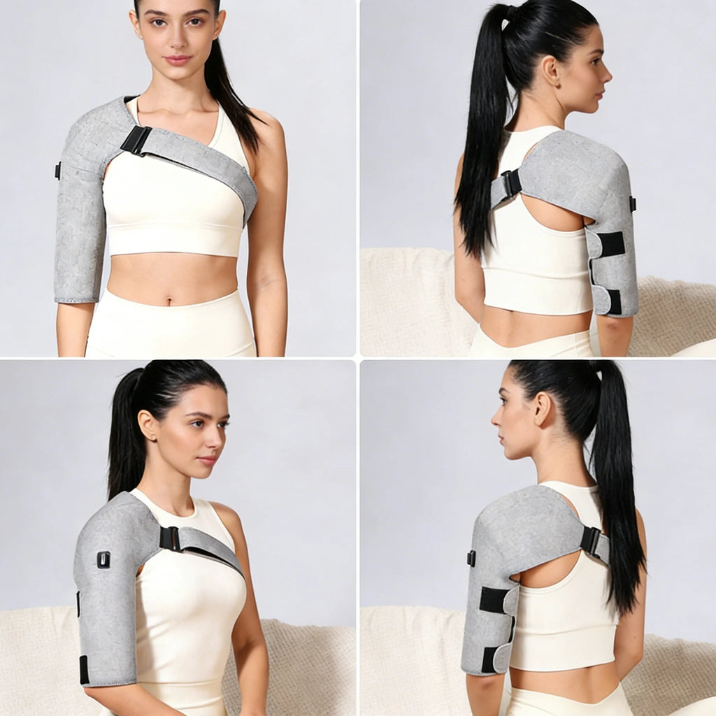 Electric Shoulder Heating Pad with Vibration Massage | Tidesmit Relaxation Treatment Tidesmit