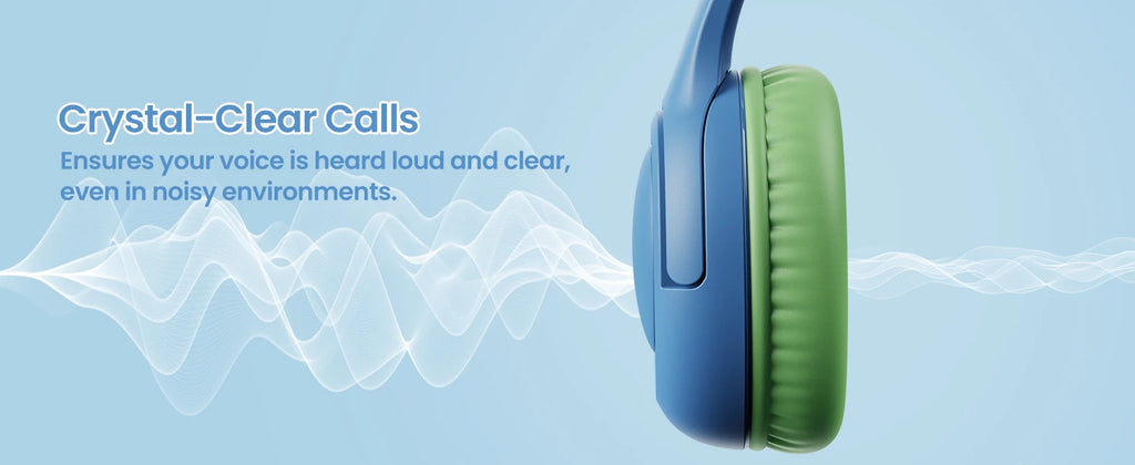 Kids Wired Headphones with Volume Limiting – Foldable Stereo Audio Tidesmit