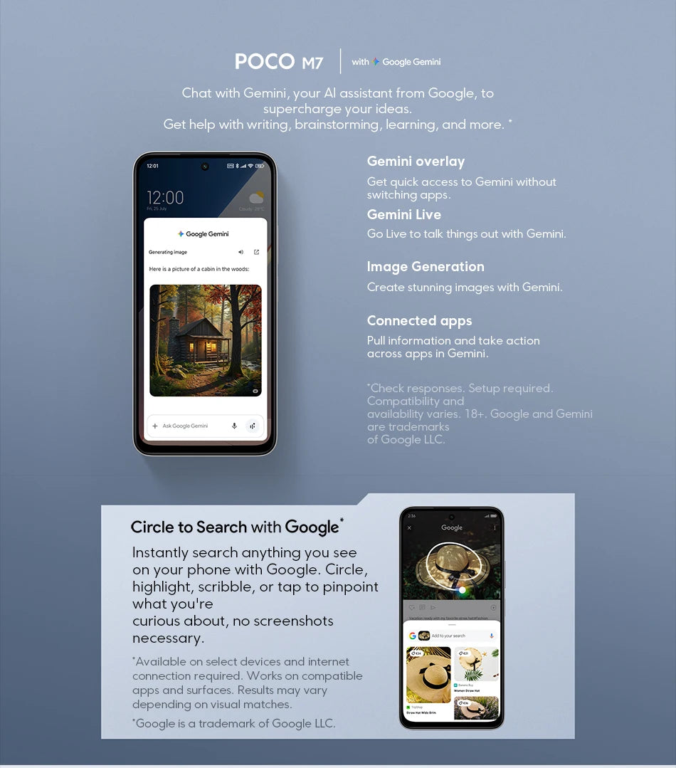 POCO M7 Global Version Smartphone Snapdragon 685 6.9-inch 144Hz FHD+ Display 7000mAh Battery NFC 33W Fast Charging NFC