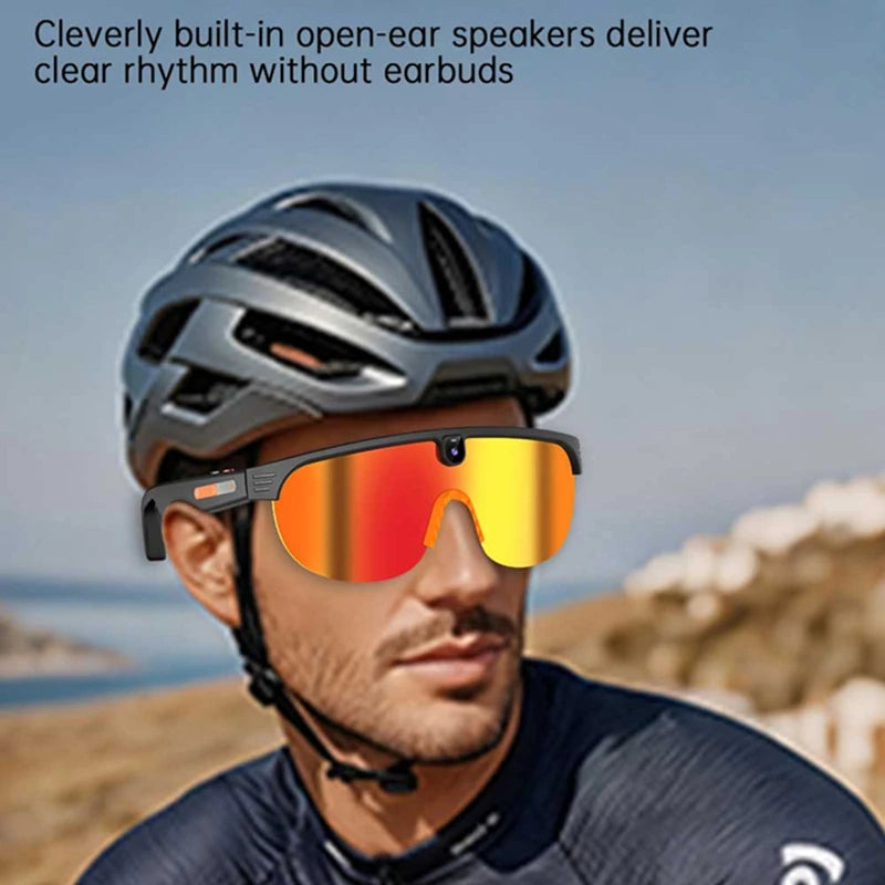Smart Audio Sunglasses with HD Camera and Bluetooth Translation Tidesmit