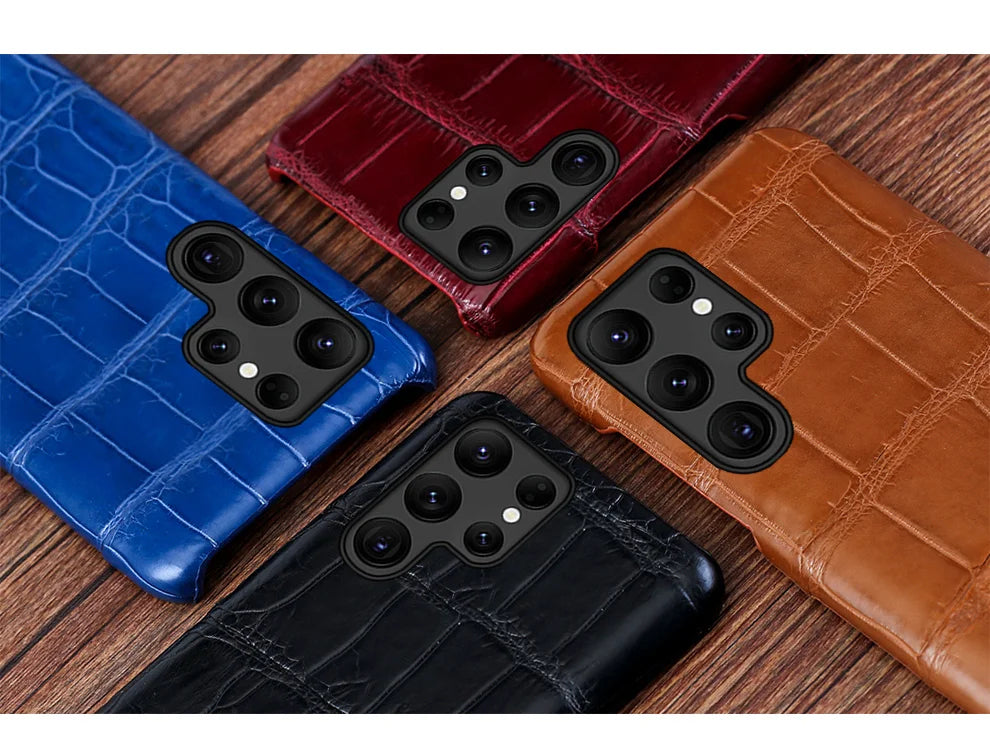 Samsung Galaxy S25 Ultra Leather Case - Slim Protective Cover Tidesmit