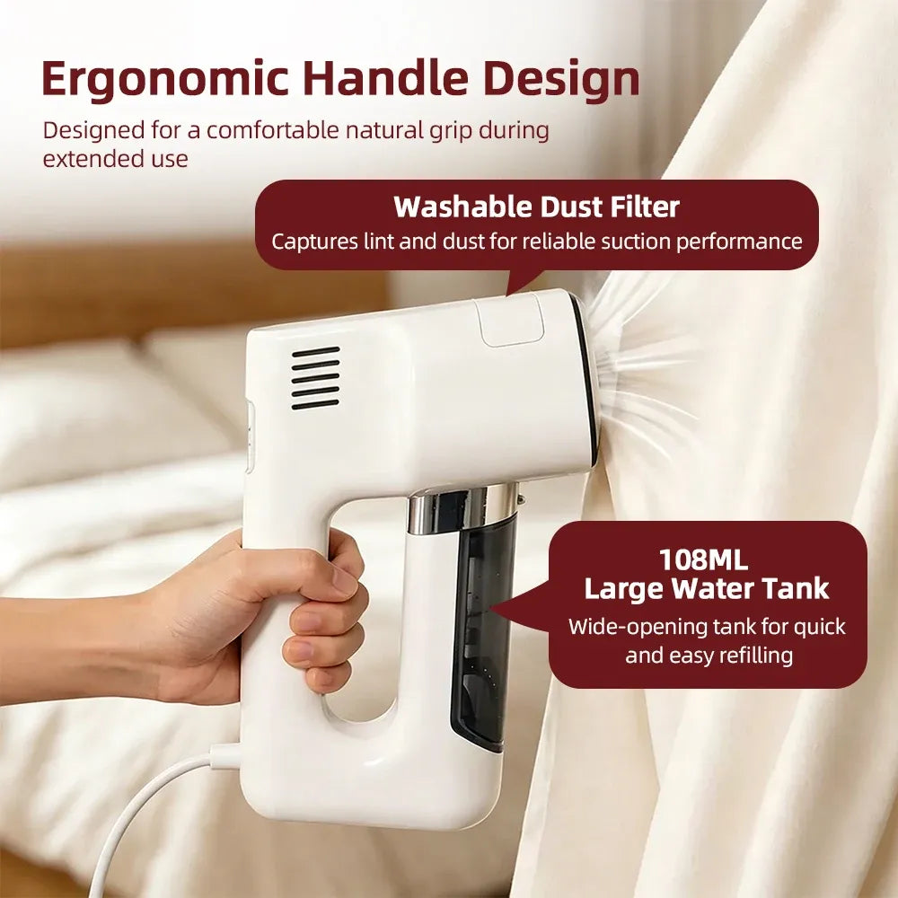 Tidesmit Handheld Vacuum Garment Steamer 1200W 120V