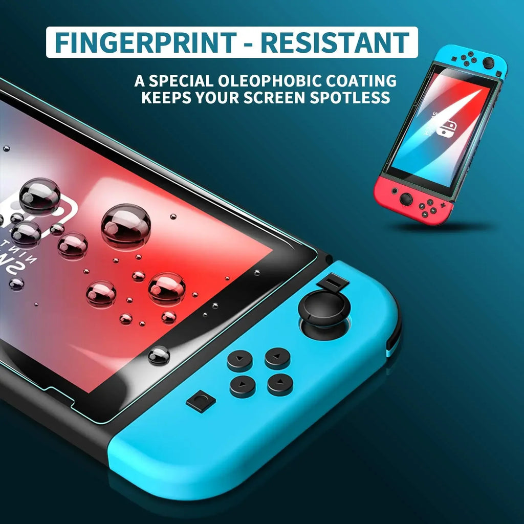Nintendo Switch Screen Protector - 9H Tempered Glass Anti-Scratch Film Tidesmit