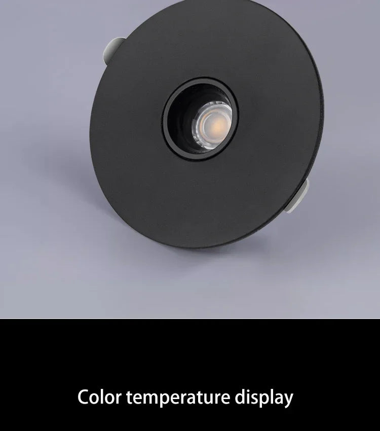 Led Spotlight Small Beam Angle 3 8 15 Degree Spot Light Recessed Round Atmosphere Dining Table Ultra-thin White Black 85-265V