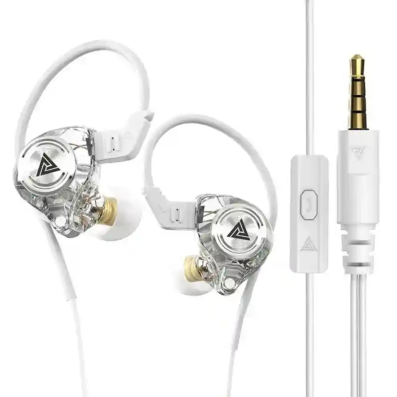 Wired Earbuds with Microphone - Noise Cancelling Bass Headset White Tidesmit