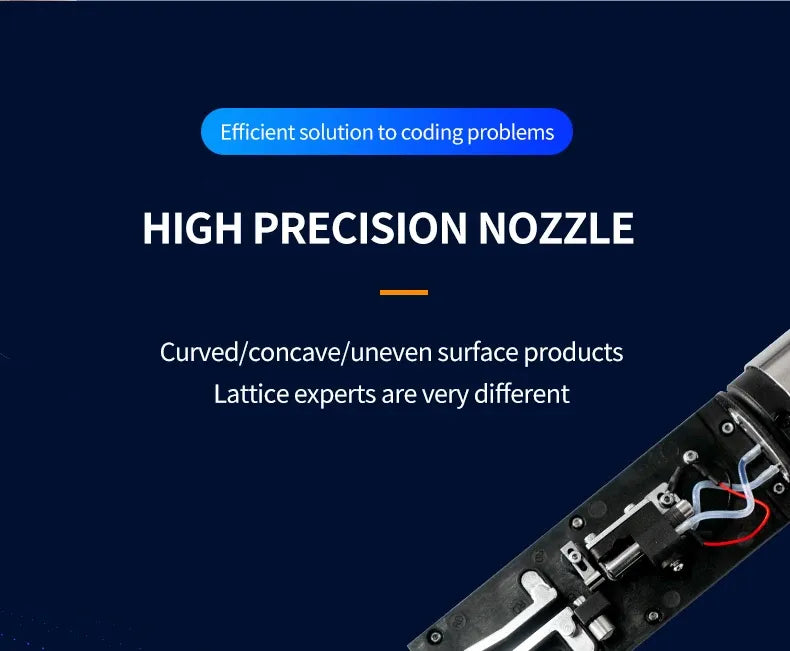Manufacturer Direct Sales High-speed Touch Screen 6-line Small Character Inkjet Printer QR Code Production Date Barcode Printer
