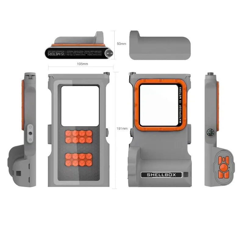 IP68 Waterproof Phone Case for Diving - Military-Grade Protection Tidesmit