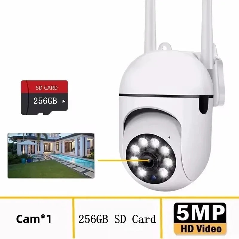 8MP WIFI Surveillance Camera Dual Lens Dual Screen 5MP IP Cameras Wireless Auto Tracking Color Night Vision 10X Zoom HD Camera