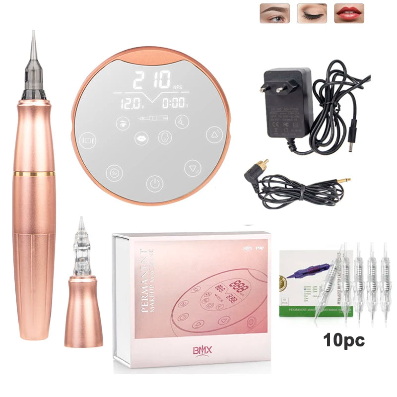 PMU Machine Kit for Professional Eyebrow & Lip Microblading - Tidesmit Permanent Makeup Machines Tidesmit