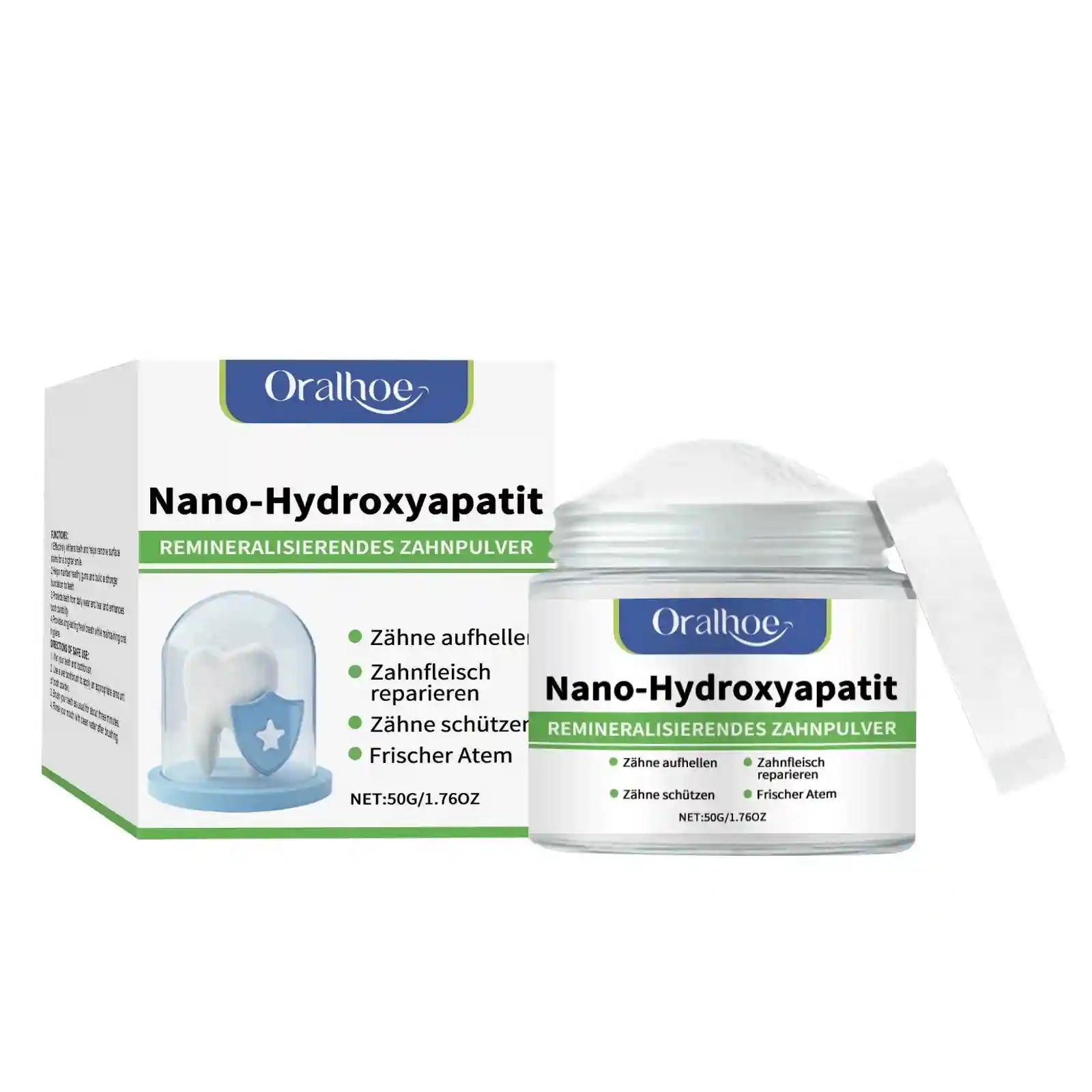 Tidesmit Hydroxyapatite teeth whitening powder for professional stain removal and fresh breath dental care.