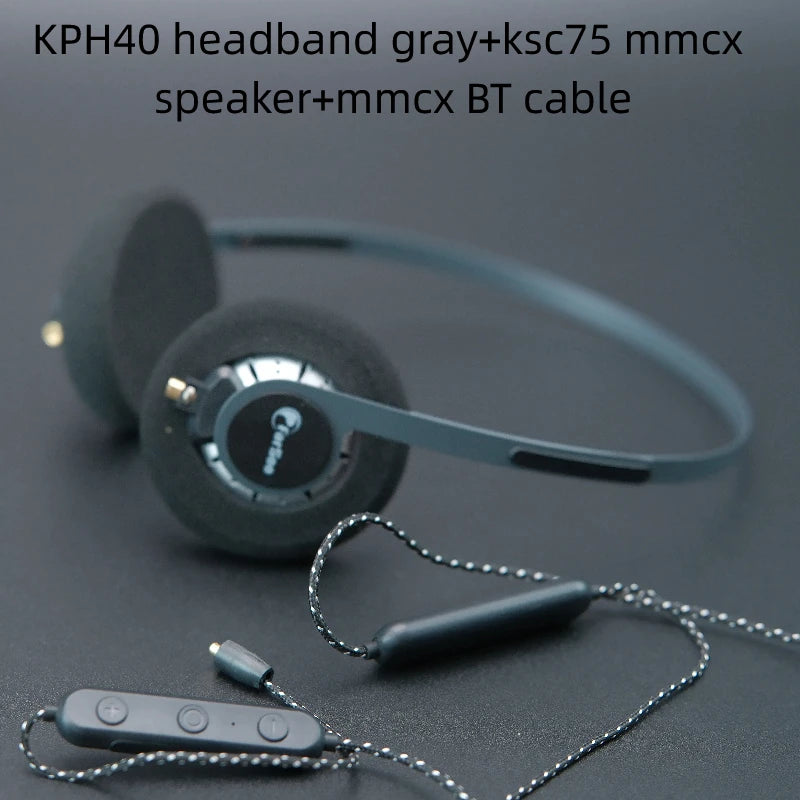 MMCX HiFi Over-Ear Headphones with Deep Bass and Low Latency Audio Tidesmit
