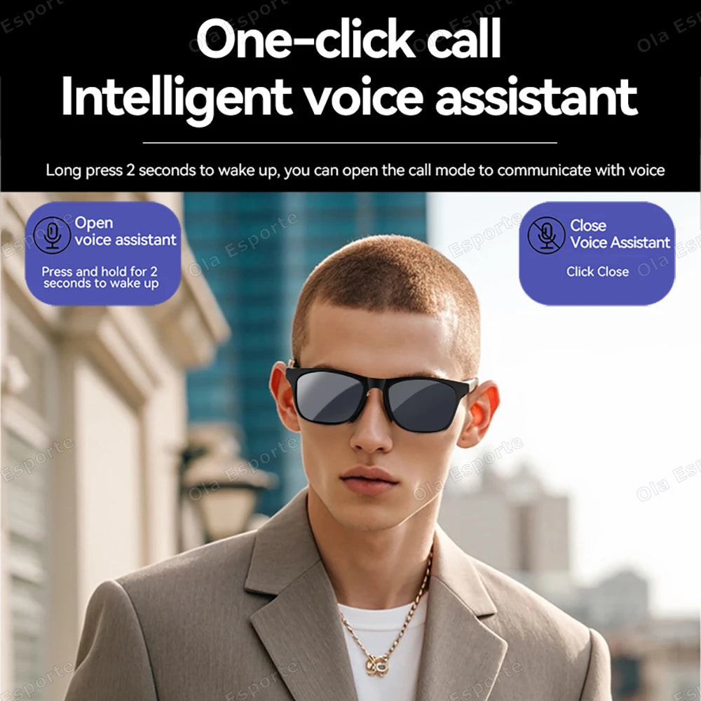 Smart Bluetooth Sunglasses with Spatial Audio and Wireless Connectivity Tidesmit