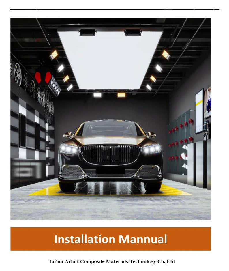 Led Fabric Ceiling Light Box Car Beauty Light Box for Car Wash Auto Repair Workshop Showroom Manufacturer