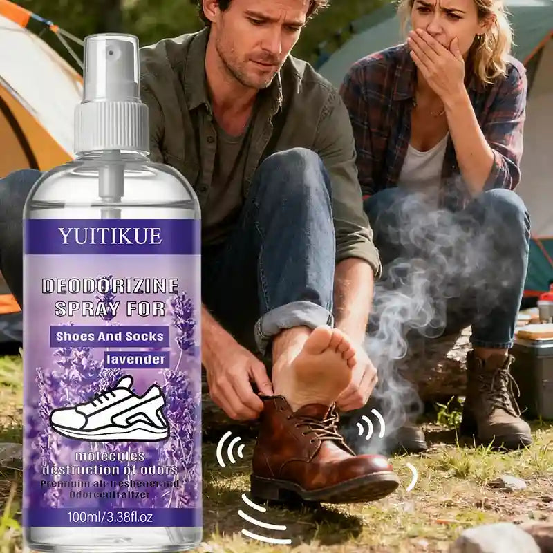 Tidesmit YUITIKUE Lavender Shoe & Sock Deodorizing Spray 100ml for odor decomposition and lasting freshness