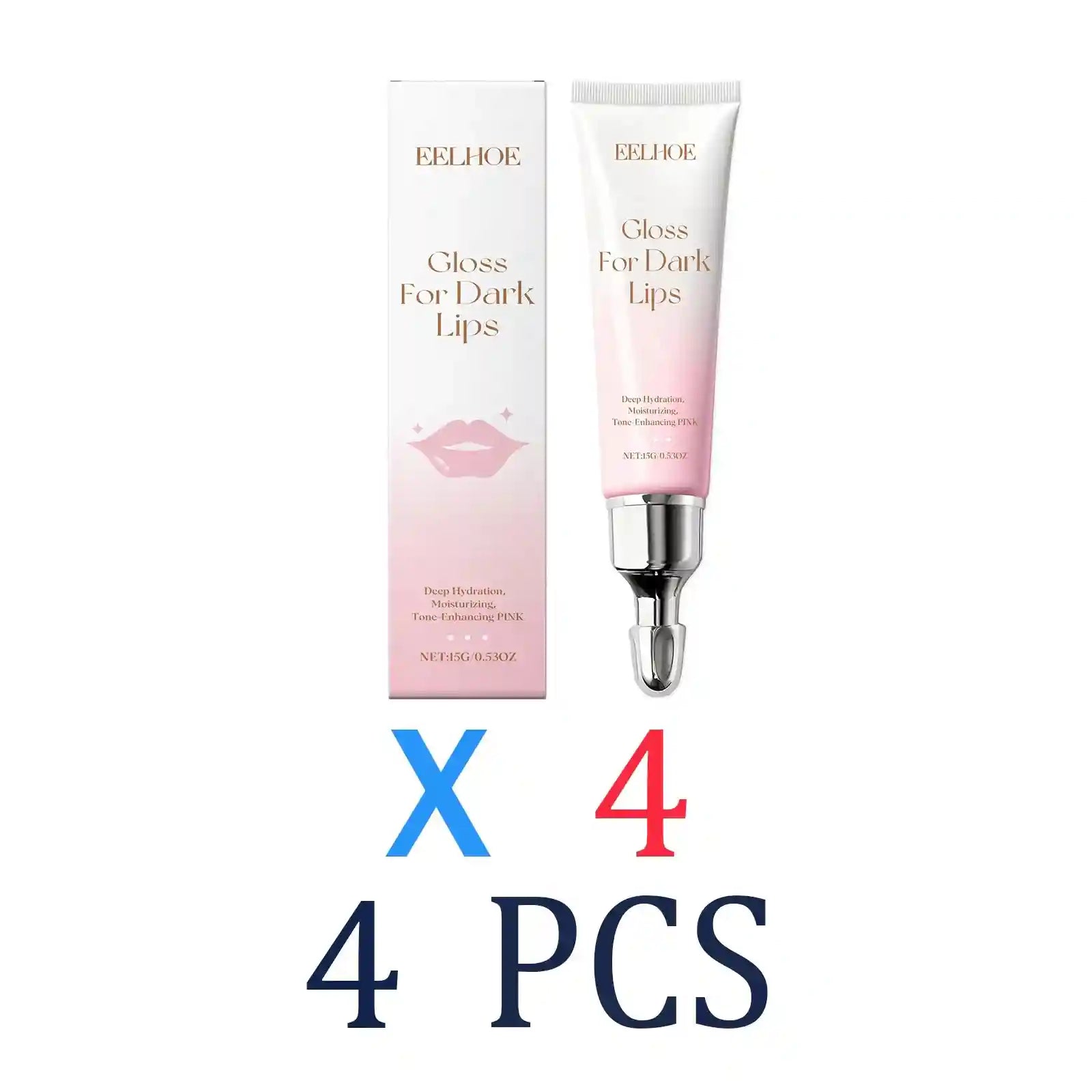 Hydrating Lip Oil Serum - Vitamin C Repair Treatment for Dry Lips Lip Care 4 Pcs Tidesmit