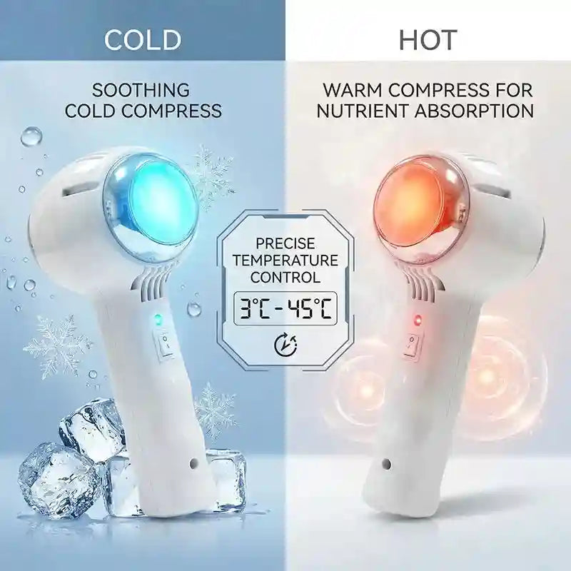 Facial Massager Ice Hammer - Electric Cold and Heat Therapy Device Eye Massage Instrument Tidesmit