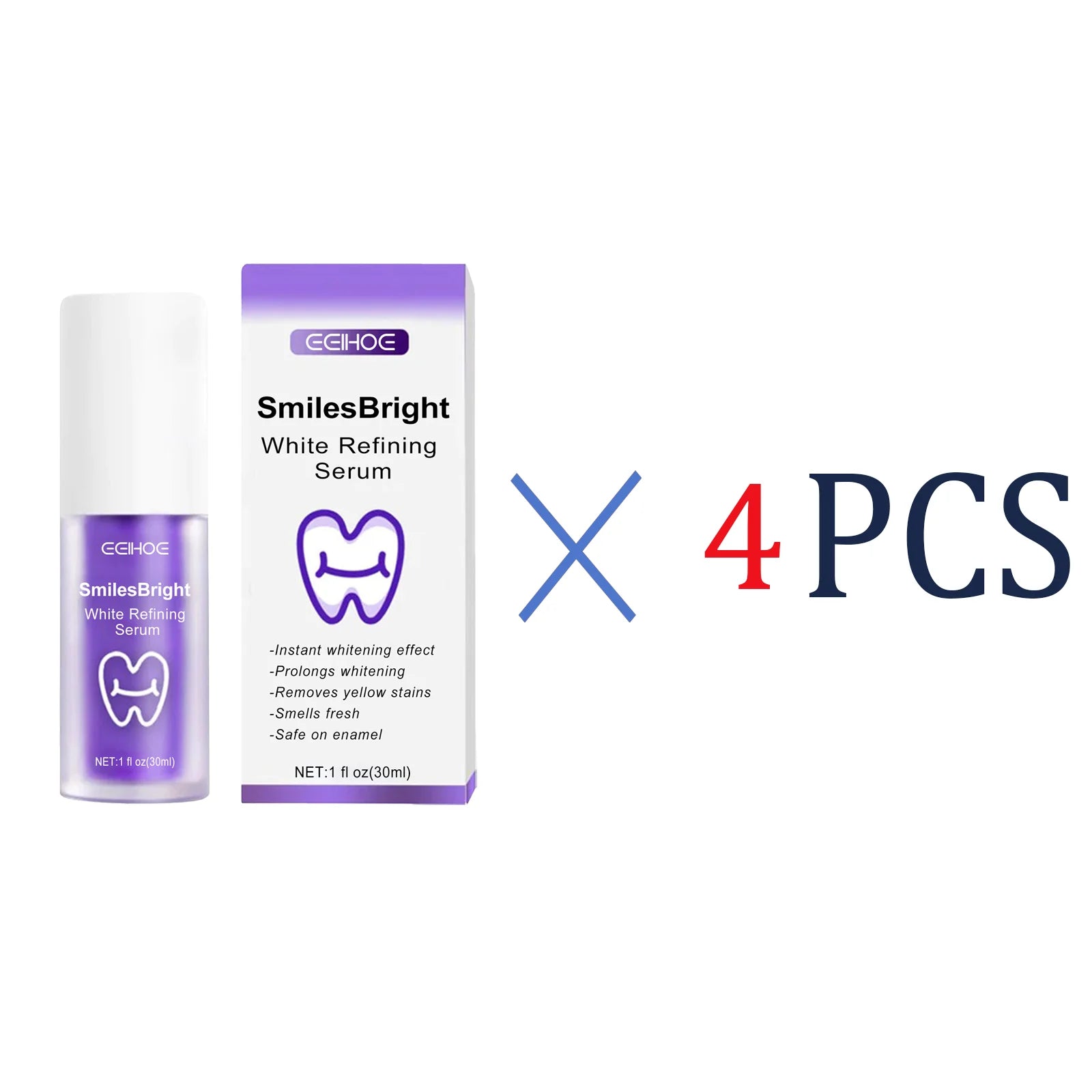 Tidesmit EELHOE teeth whitening mousse with nano-hydroxyapatite for bright, sensitive-friendly smile enhancement.