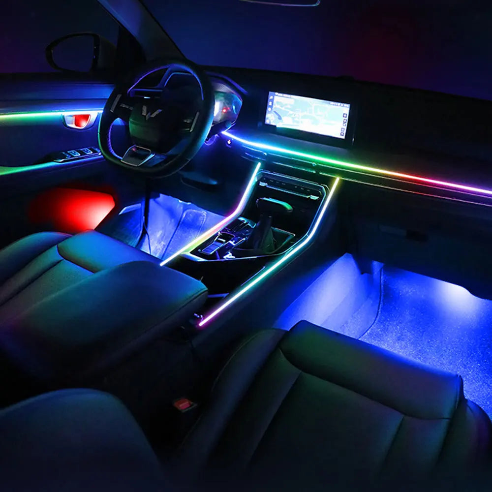 Car Ambient Lighting Kit | 213 Color LED Strip Interior by Tidesmit Tidesmit