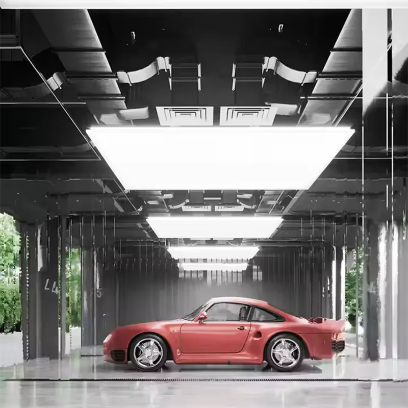 Led Fabric Ceiling Light Box Car Beauty Light Box for Car Wash Auto Repair Workshop Showroom Manufacturer
