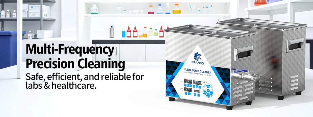 Tidesmit 4.5L ultrasonic cleaner featuring 200W multi-frequency 40-200KHz settings for lab and industrial cleaning