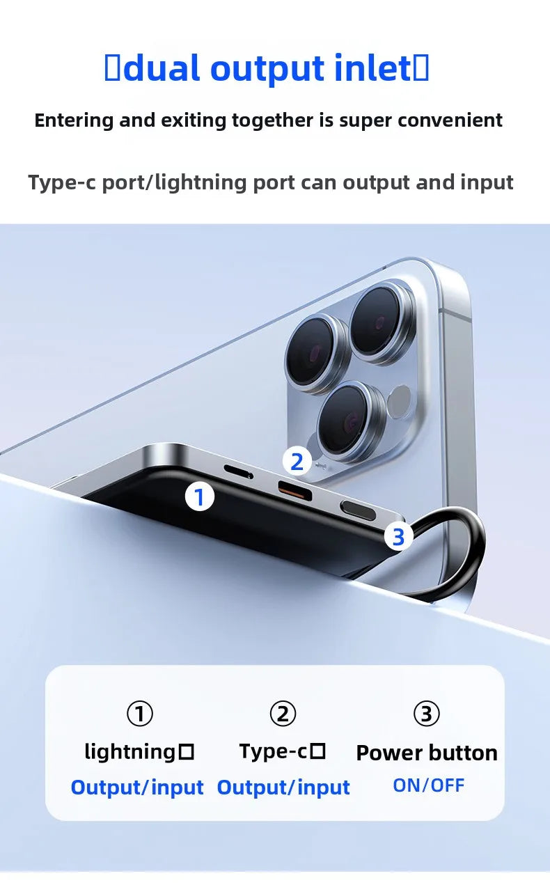 Magnetic Wireless Power Bank 10000mAh - Fast PD Charger for Travel Tidesmit