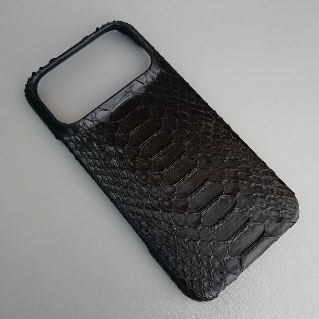 Python Leather iPhone Case: Genuine Snakeskin Slim Fit Protection Tidesmit
