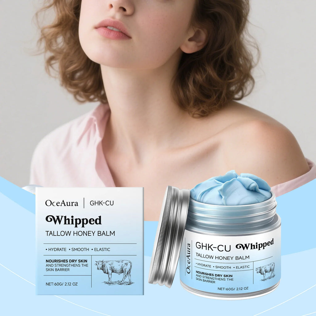 Copper Peptides GHK-Cu Beef Tallow Skin Blue Balm Manuka Honey Face Body Moisturizing Brightening for Mature Dry Sensitive Care