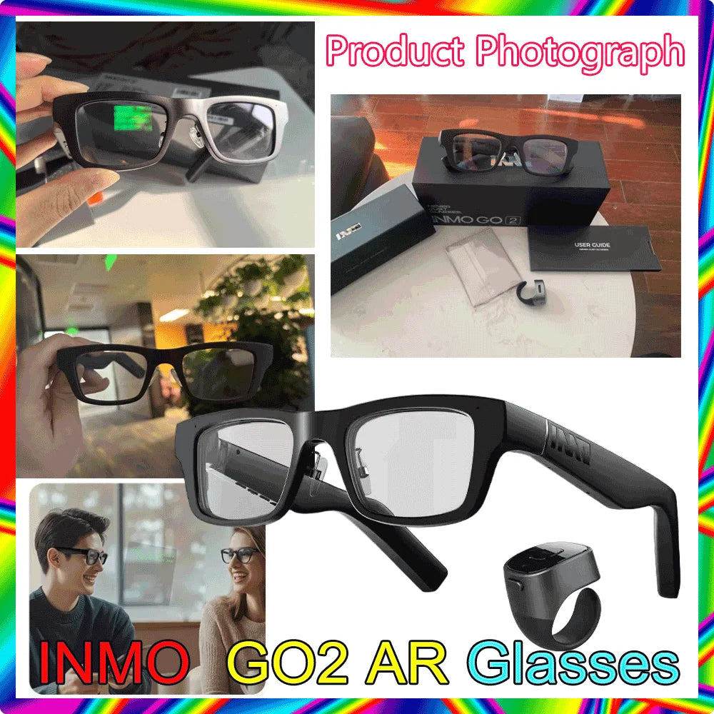 AR Smart Glasses with Simultaneous Translation & Ring2 | Tidesmit Tidesmit
