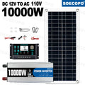 SOECOPO 10000W Solar Generator Kit, 12V to 110V/220V Inverter, 200W Panel, 100A Controller, for Off-Grid Home, RV & Camping